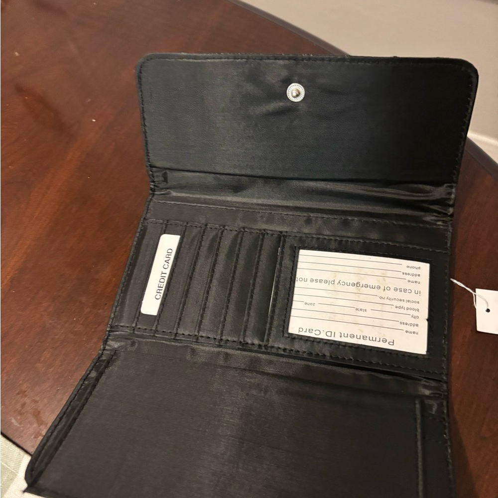 Black Patterned Wallet - image 4